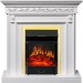 Каминокомплект Royal Flame Valletta - Белый (Ширина 1040 мм) с очагом Majestic FX Brass