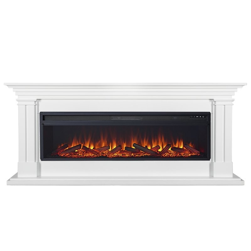 Каминокомплект Royal Flame Lyon 60 - Белый с очагом Vision 60 LOG LED
