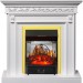 Каминокомплект Royal Flame Valletta - Белый (Ширина 1040 мм) с очагом Majestic FX M Brass