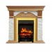 Каминокомплект Royal Flame Dublin - Дуб / Сланец белый с очагом Fobos FX Brass
