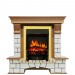 Каминокомплект Royal Flame Pierre Luxe - Дуб / Белый с очагом Fobos FX Brass
