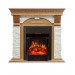 Каминокомплект Royal Flame Dublin - Дуб / Сланец белый с очагом Majestic FX Black
