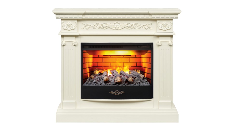 Камин электрический RealFlame Riviera 25,5 WT c очагом FireStar 25,5 3D