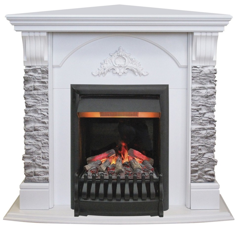 Камин электрический RealFlame Athena Corner GR с Oregan 3D