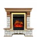 Каминокомплект Royal Flame Pierre Luxe - Дуб / Белый с очагом Majestic FX Brass