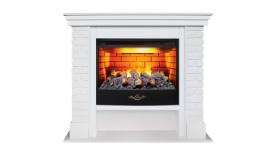 Камин электрический RealFlame BRIXTON 25'5 WT c очагом FireStar 25,5 3D
