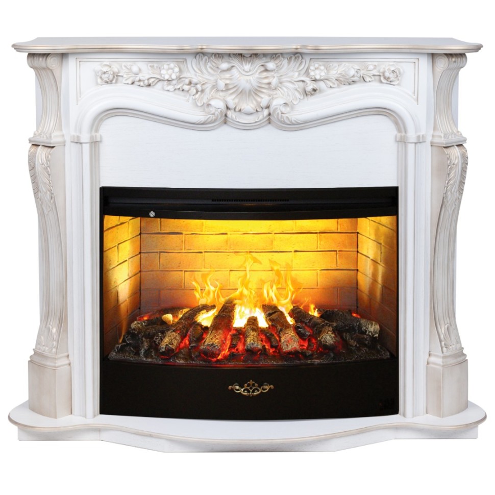 Камин электрический RealFlame Ellada 33 WT с FireStar 33 3D 1