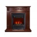 Каминокомплект Royal Flame Sorrento угловой - Орех с очагом Aspen Black