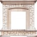 Каминокомплект Royal Flame Preston - Белый/Слоновая кость с патиной с очагом Majestic FX M Black