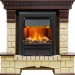 Каминокомплект Dimplex Pierre Luxe - Темный дуб / Шампань с очагом Brookline Black