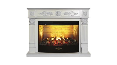 Камин электрический RealFlame Leonardo 33 WT с очагом Firestar 33 3D