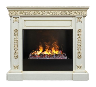 Камин электрический RealFlame Ekaterina WT 3D Cassette 630 + Black вставка