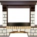 Портал Royal Flame Pierre Luxe Dioramic 26 FX белый камень/темный дуб