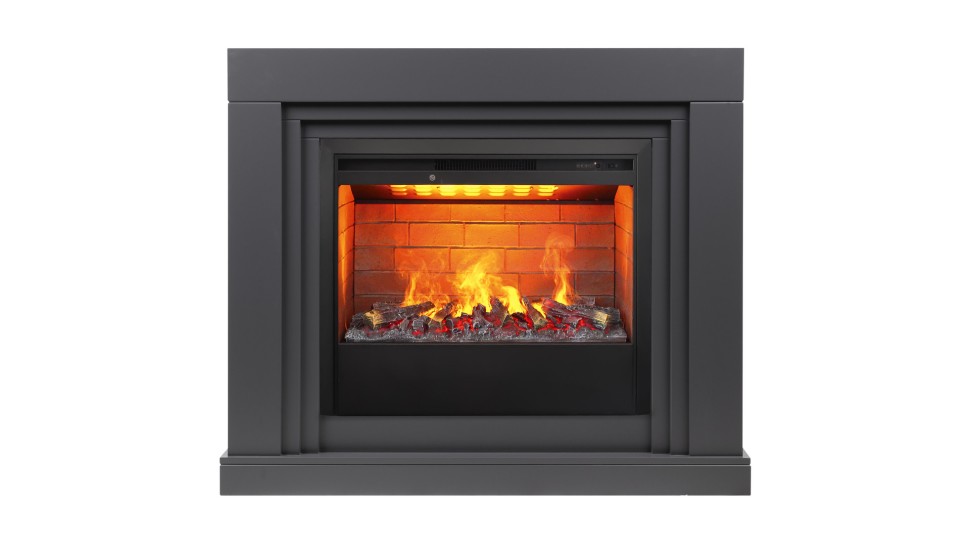 Камин электрический RealFlame Stanley 26 GR с очагом Helios 26 3D