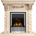 Каминокомплект Dimplex Luxemburg (каменный) - Сланец/Cлоновая кость с патиной с очагом Flagstaff