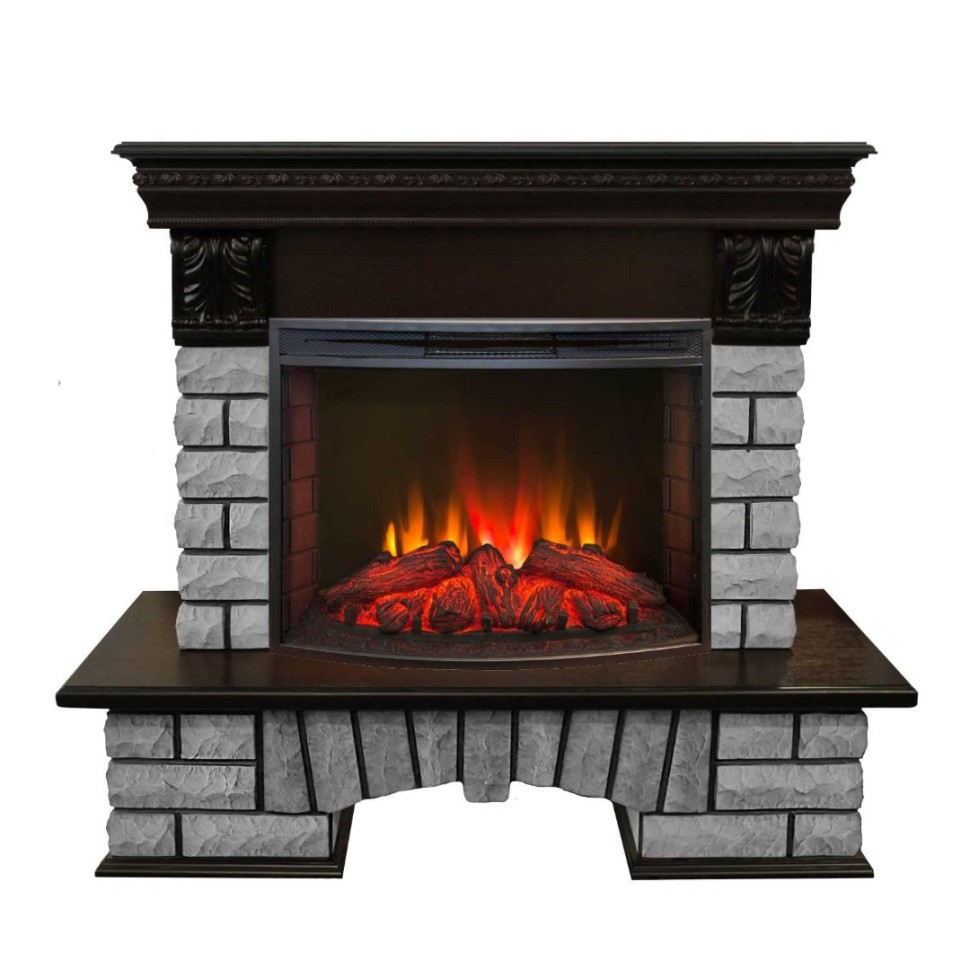 Камин электрический RealFlame Country Lux Rock 25 AO с Evrika 25,5