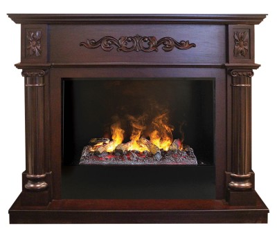 Камин электрический RealFlame Silvia 26 AO 3D Cassette 630 + Black вставка