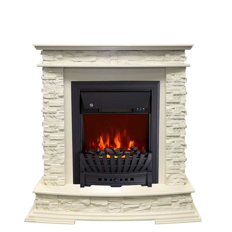 Каминокомплект Royal Flame Luzern - Слоновая кость с очагом Aspen Black