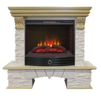 Камин электрический RealFlame Rockland LUX 25 WT с Sparta 25,5