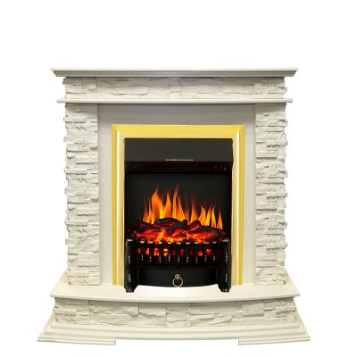 Каминокомплект Royal Flame Luzern - Слоновая кость с очагом Fobos FX Brass