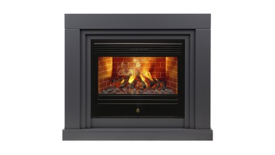 Камин электрический RealFlame Stanley 26 GR с очагом Novara 26 3D