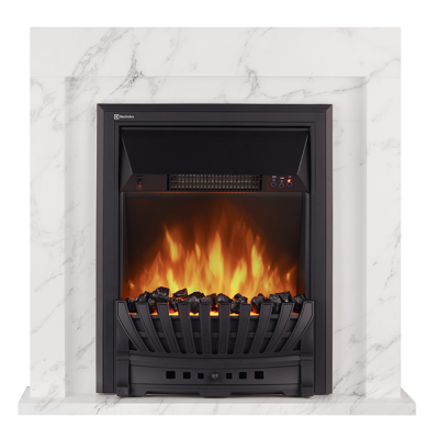 Портал Firelight Simple Classic белый мрамор