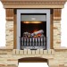 Каминокомплект Dimplex Pierre Luxe - Дуб / Сланец с очагом Danville Chrome FB2