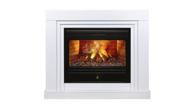 Камин электрический RealFlame Stanley 26 WT с очагом Novara 26 3D