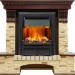 Каминокомплект Dimplex Pierre Luxe - Темный дуб / Сланец с очагом Brookline Black