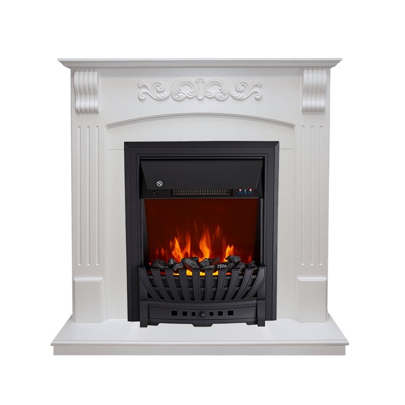 Каминокомплект Royal Flame Sorrento - Белый дуб с очагом Aspen Black