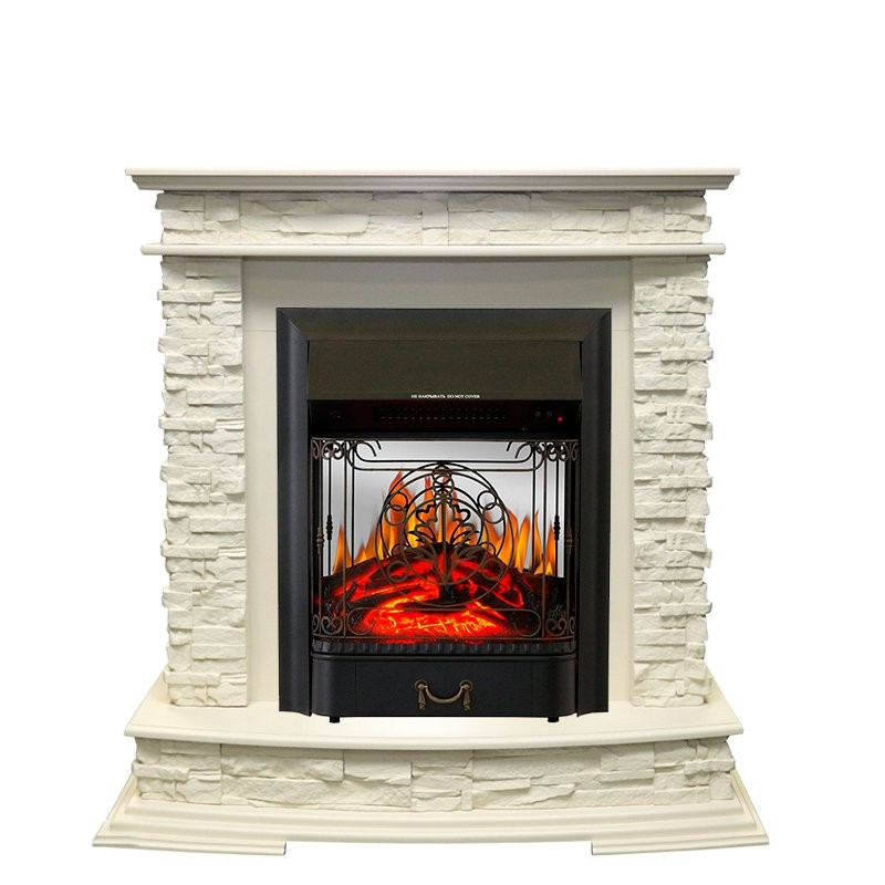 Каминокомплект Royal Flame Luzern - Слоновая кость с очагом Majestic FX M Black