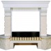 Портал угловой Royal Flame Pierre Luxe Dioramic 25 FX сланец белый/белый