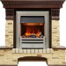 Каминокомплект Dimplex Pierre Luxe - Темный дуб / Сланец с очагом Chesford