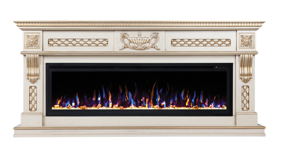 Камин электрический RealFlame Corsica 60 WT с очагом Saphir 60