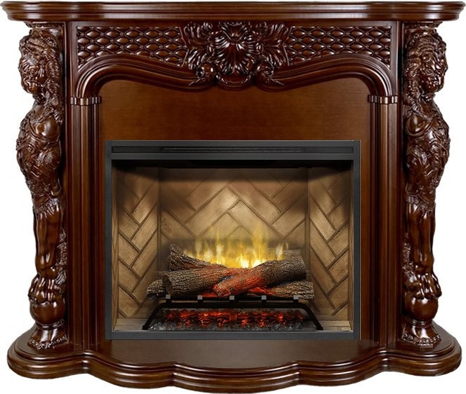 Каминокомплект Royal Flame Castle - Темный дуб с очагом Revillusion RBF30