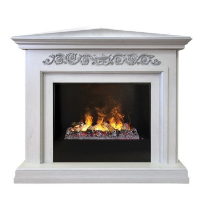 Камин электрический RealFlame Leticia Corner 26 WT с очагом 3D Cassette 630 + Black вставка