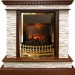 Каминокомплект Dimplex Calgary - Дуб / Сланец белый с очагом Atherton