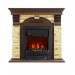 Каминокомплект Royal Flame Dublin угловой - Темный дуб / Сланец с очагом Aspen Black
