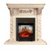Каминокомплект Royal Flame Luxemburg (каменный) - Сланец/Cлоновая кость очаг Majestic FX M Black