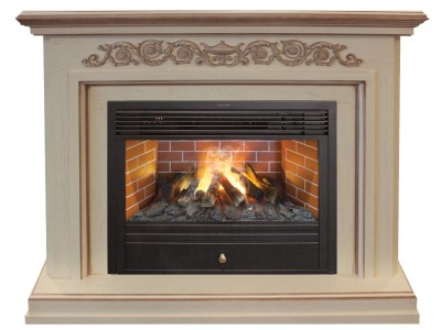 Камин электрический RealFlame Leticia 26 WT (b) с Novara 26 3D