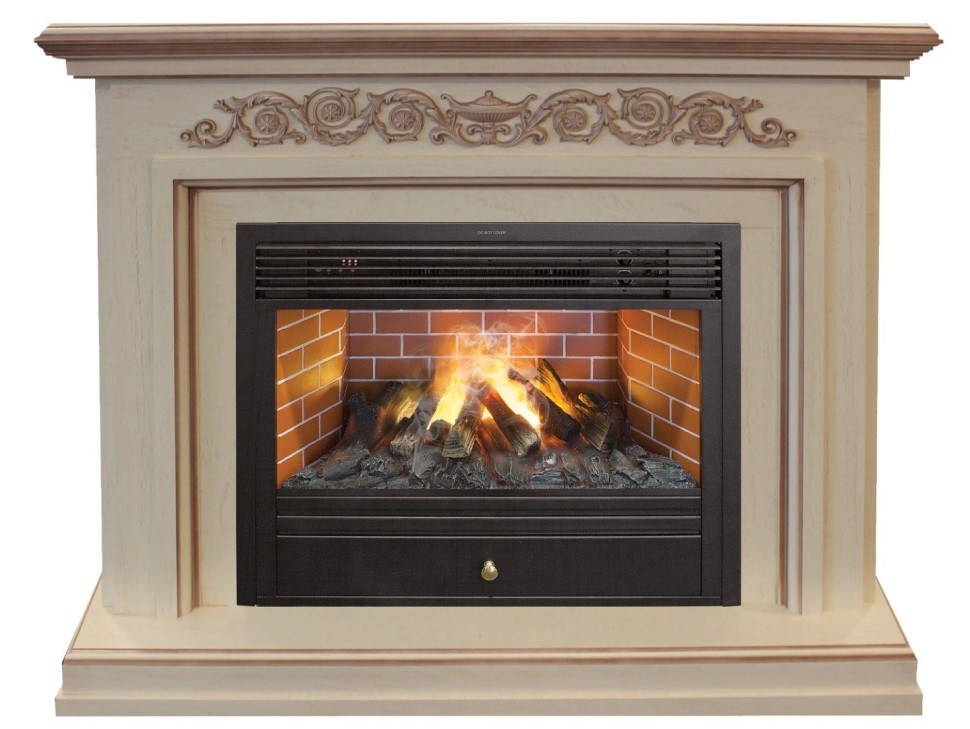 Камин электрический RealFlame Leticia 26 WT (b) с Novara 26 3D