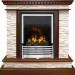 Каминокомплект Dimplex Calgary - Дуб / Сланец белый с очагом Flagstaff