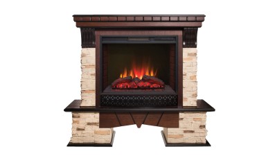 Камин электрический RealFlame Rockland 25,5 AO с очагом Sparta 25,5 LED