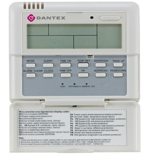 Dantex Настенный пульт MD-KJR120A/MBTE с таймером