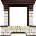 Каминокомплект Royal Flame Pierre Luxe - Темный дуб / Белый с очагом Fobos FX Black