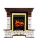 Каминокомплект Royal Flame Pierre Luxe - Темный дуб / Белый с очагом Fobos FX Brass