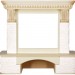 Портал Royal Flame Pierre Luxe Vision 23 FX сланец мелкий белый/слоновая кость с красной патиной