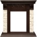Каминокомплект Royal Flame Luxemburg (каменный) - Сланец/Темный дуб с очагом Fobos FX Brass