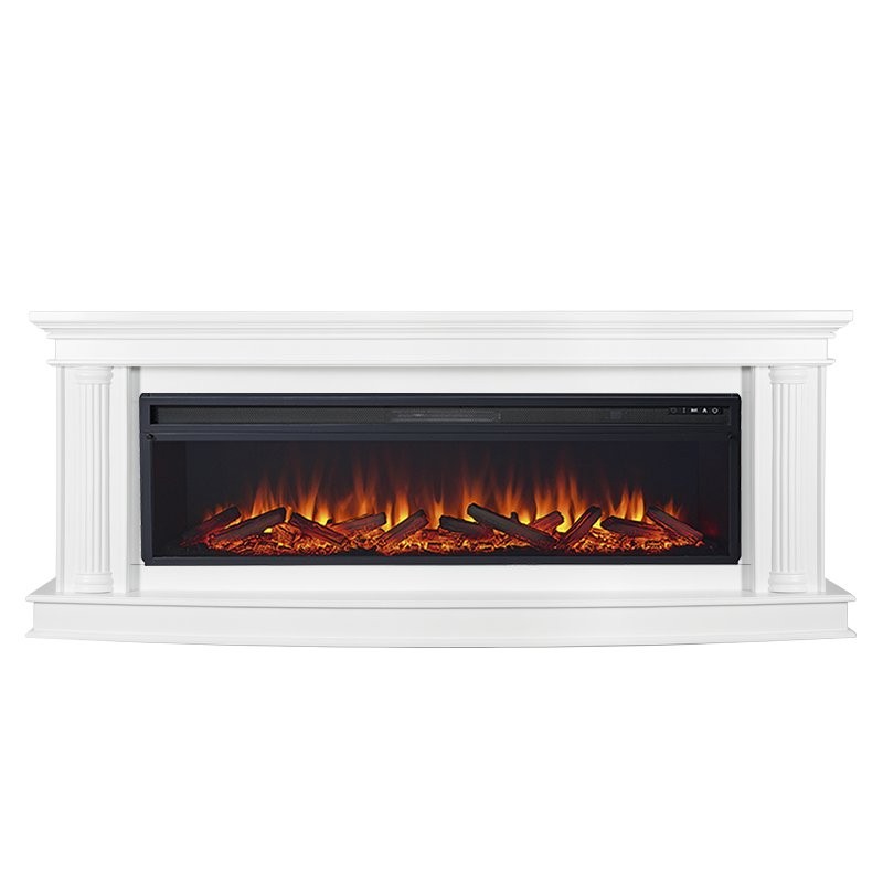 Каминокомплект Royal Flame Roma 60 - Белый с очагом Vision 60 LOG LED