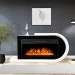 Каминокомплект Royal Flame Basel R - Белый с черным с очагом Vision 42 LED